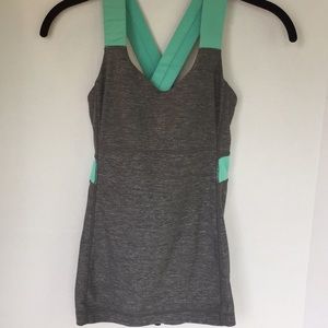 Gray lululemon tank top